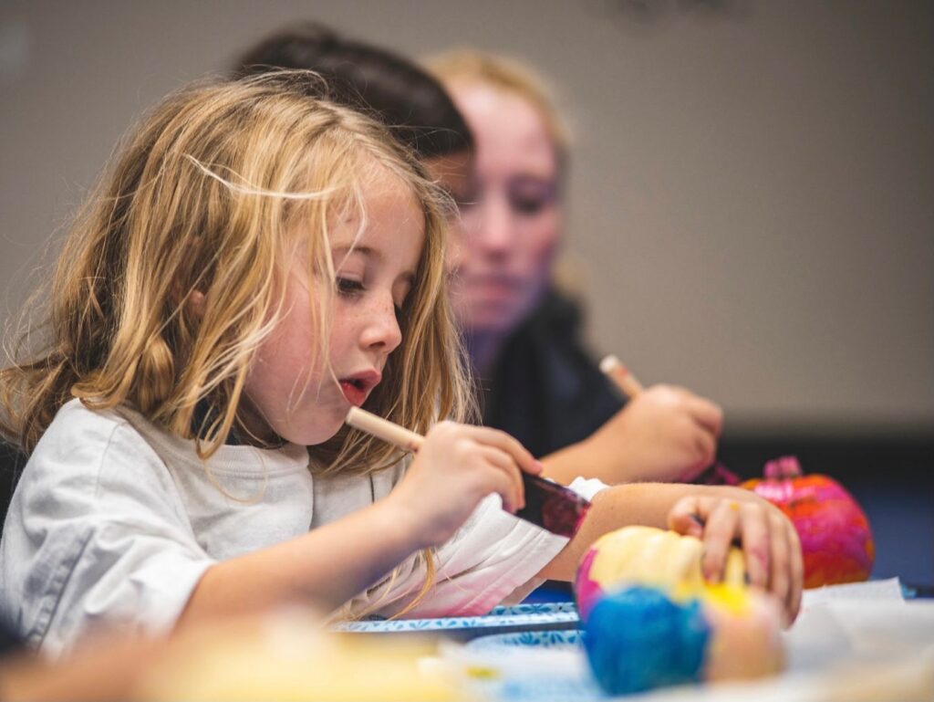 NAHS Pumpkin Painting Project with Elementary